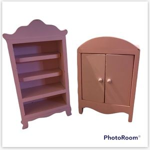 Doll  house shelf and armoire